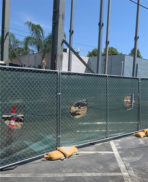 Temporary Construction Fencing Rental Los Angeles California