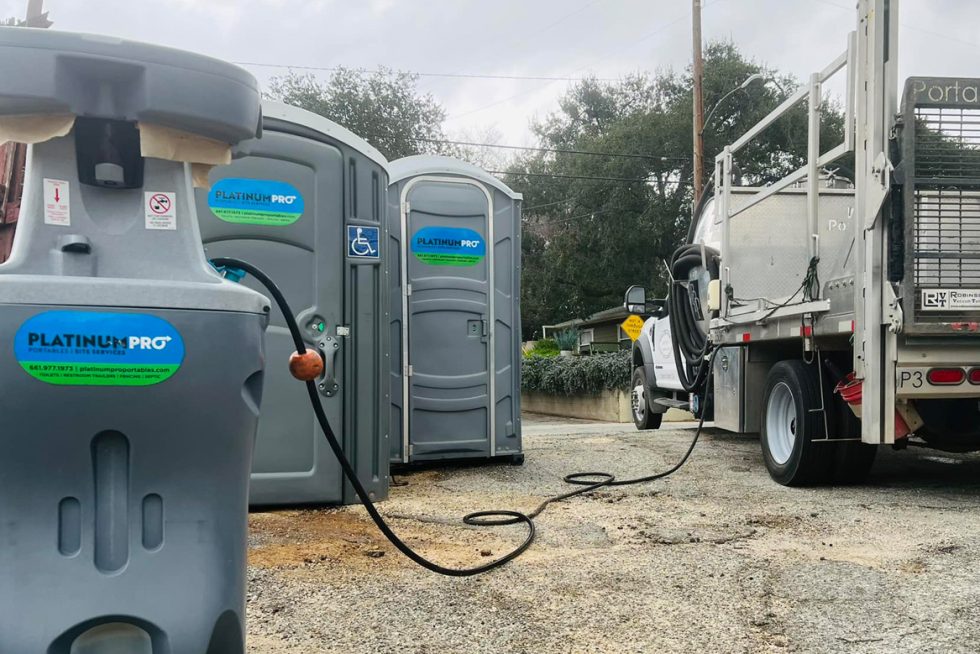 Riverside County Construction Restroom Trailers, Porta Potty Rentals Platinum Pro Portables